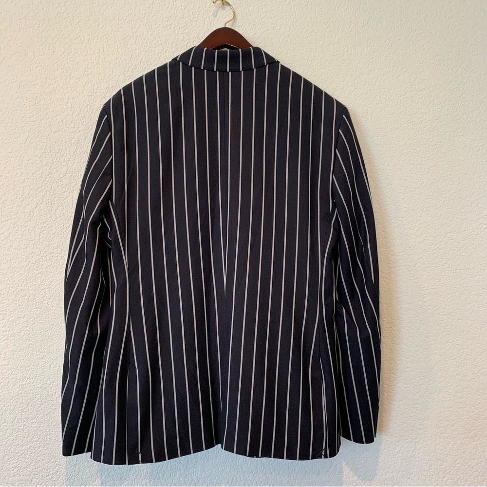NWOT ASOS Mens Sport Coat / Suit Jacket Black with Pin Stripes Size 42 Regular - Picture 5 of 11
